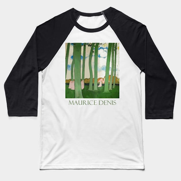 Landscape with Green Trees by Maurice Denis Baseball T-Shirt by Naves